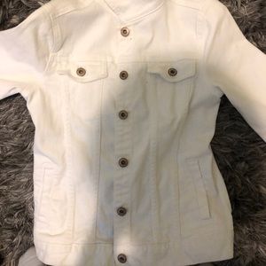 White jean jacket